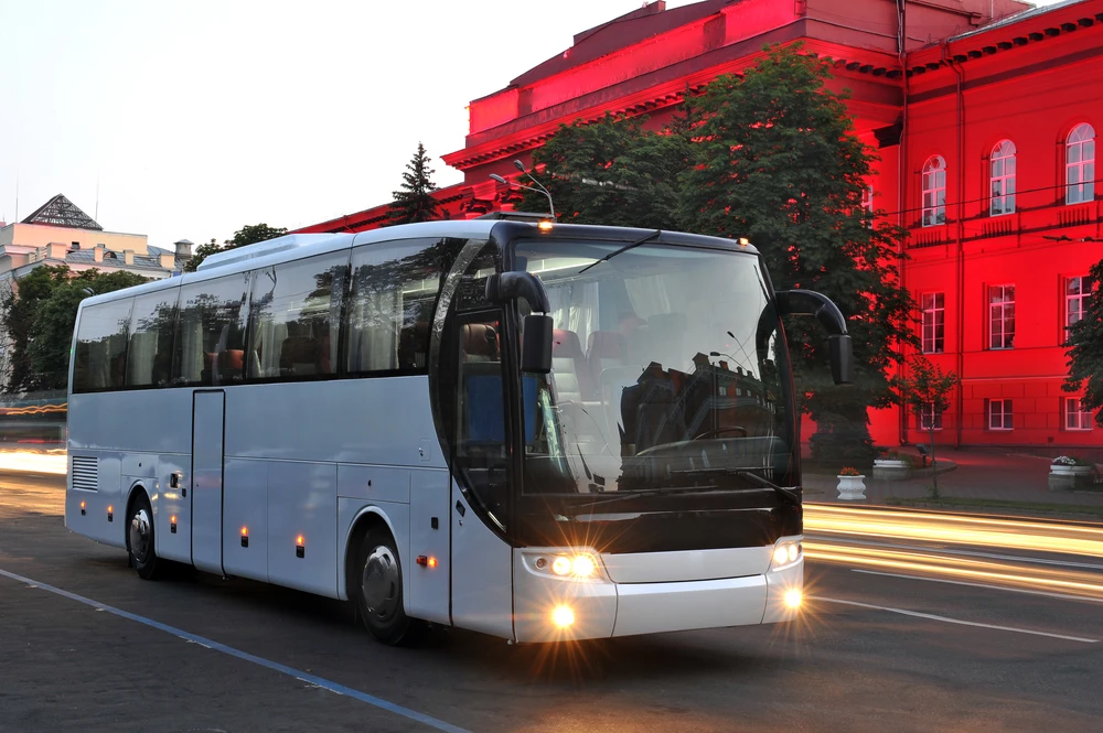 Bus on the road